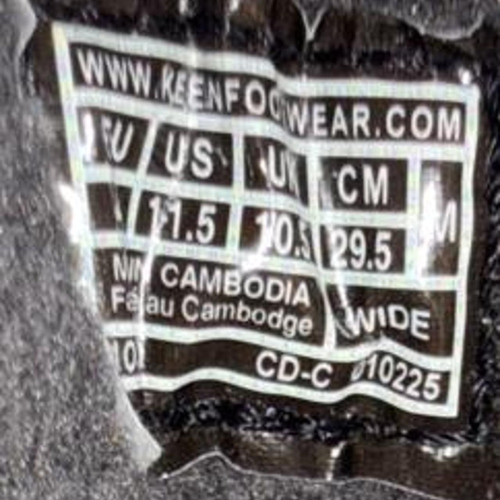 Keen men's Shellback Waterproof Hiking Shoes in US 11.5 - Picture 5 of 6